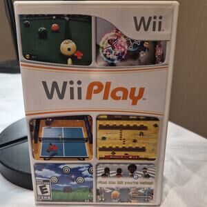 Wii Play (Nintendo Wii Video Game, 2007) Complete With Manual